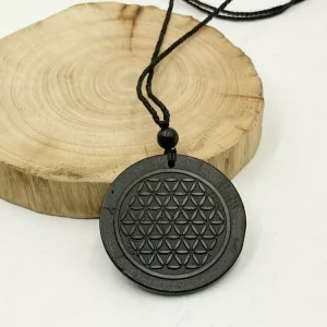 Shungite Flower of Life Necklace